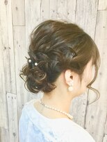 ヘアースペース ムーン(Hair Space MOON) あご下ボブからのゆるいヘアーセット結婚式、パーティー等に！