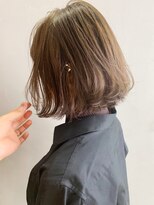 アルバム 銀座(ALBUM GINZA) メルティボブ_毛先パーマことりベージュ_ba269392