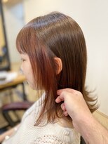 アールヘア(ar hair) 惣田オリジナルカラー　オレンジレッドフェイスフレーミング