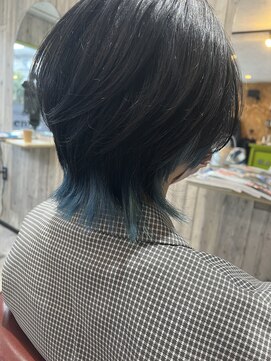 ファブ アパートメント(FAB apartment) ショートウルフ×インナーカラー