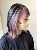 【Voasortegarden】ホワイトピンクインナーカラー