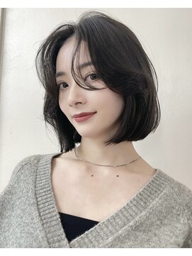 ベル 新宿(Belle) 黒髪でも可愛い　タンバルモリ　ボブ