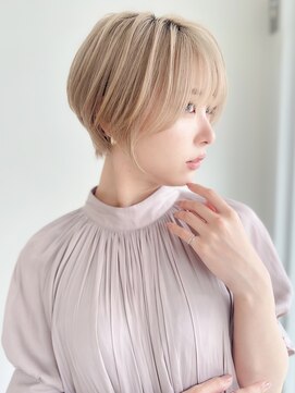 ロンドエニカ 大宮(Lond enika) 切りっぱなしボブエアリーロング美髪ピンクブラウン[大宮]