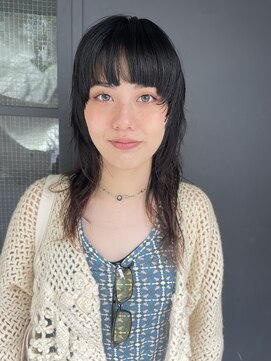 ナループロアオハナ(Nalu pu loa ohana) パーマ落とし/ストレートパーマ/ウルフヘア/ロングウルフ/表参道