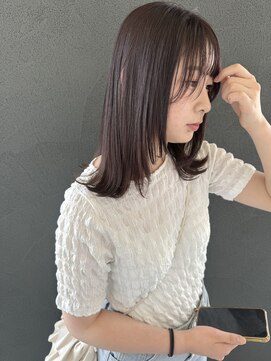 イロ プラス 南田宮店(iro+) 【nobuyo】medium layer × lavender  graige