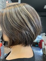 サロンドアンアリー(Salon de an Ally)&nbsp;ショート白髪ぼかしハイライト20代30代40代50代六町