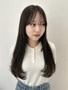 レシピ(recipe) olive graige/透明感color/layer cut/顔まわりカット