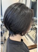 乾かすだけで決まるショートボブ