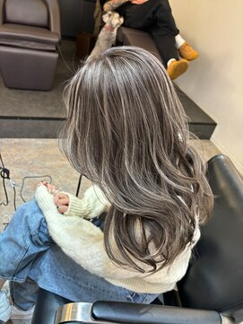 ブレンド 渋谷(BLend) 前髪ハイライトカラー似合わせカットウェーブミディアム