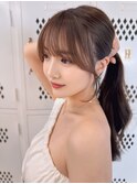 【kumu】韓国風レイヤー/小顔おくれ毛/ぱっつん前髪/栄/名古屋