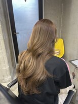 ラック(LUCK)&nbsp;べー/船橋/くすみベージュ/細めハイライト