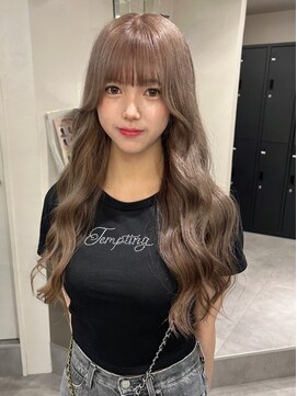 ベレーザ 渋谷神南(Beleza) 8978グレージュブリーチなしダブルカラーミルクティーアッシュ