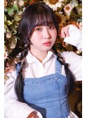 女の子満載の三つ編みツイン