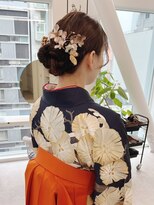 袴着付け/卒業式着付け/袴ヘアセット/袴ヘアアレンジ/卒業式ヘア