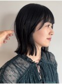 外はねボブ / 切りっぱなし / サイドバング / 群馬太田