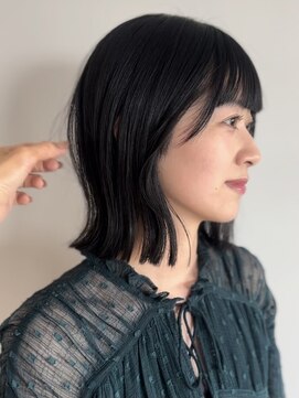 ケリーアン 太田(kelly.un) 外はねボブ / 切りっぱなし / サイドバング / 群馬太田