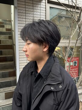 ゴーズゴー 吉祥寺(e)店(go s go) ニュアンスパーマ/メンズカット/センターパート/波巻きパーマ