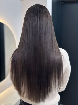 ラピス 福岡天神店(Lapis) ダークグレーミルクティーベージュレイヤーボブ