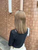 ルムーン(roomoon) ブリーチ×オンカラーで叶えるミルクティー