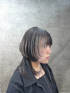 ティエル 町田店(tiel) ウルフボブ×プレイングカラー