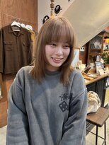 チャプター 問屋町(chapter) ケアブリーチミルクティーベージュカラーレイヤーカット韓国ヘア