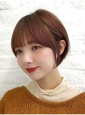 韓国風巻き　小顔ショート　ハンサムショート