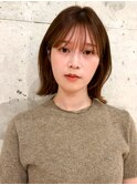 外ハネボブ レイヤー ココアブラウン ダークアッシュ