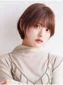 ナチュラル丸みショートボブ