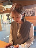 #寒色系#シースルーバング#結べるボブ#透明感カラー#20代30代