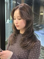 シティ(CITY)&nbsp;レイヤーカット　顔周りカット　暖色カラー