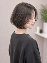エイチエムヘアーホーム 池袋2号店(H M hair home)&nbsp;ナチュラルショート/ミルクブラウン/ショートボブ/顔周り/池袋