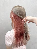 ミー 新宿(MII)&nbsp;ベージュ×オレンジ/ダブルカラー/髪質改善/新宿/MII/
