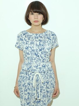 エムスラッシュ 本牧(M.SLASH) 【M.SLASH】艶カラーで好感☆個性的耳かけボブ