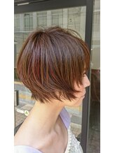 ヘアデザインアトリエ キャンプス(hair design atelier Camps) 担当　星 賢英 ☆バレイヤージュボブ☆