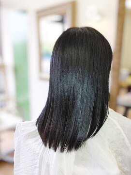 ヘアー リ ミックス(HAIR Re-MIX) 【ブログ投函日　2020/8/24】ダークカラー色の艶レングス♪