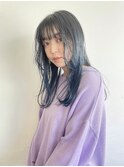 【SUN】色落ちも楽しめる透明感ブルーカラー yurika