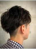 大人のツーブロック 【バーバーバー 八広】