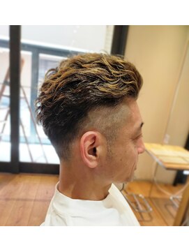 ネウィ 京橋(newi) 【uta*_girls】 satoko メンズ×フェード×ブリーチ×パーマ