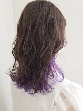 パザパ 交り江店(PA.ZA.PA.) アイスラベンダー☆インナーカラー/ビビットカラー/20代30代40代