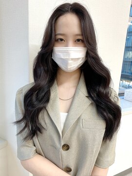 ミョンシル 【myonsil 山田】韓国風顔周りレイヤー/ブリーチなしラベンダー