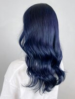 アイティーバイアルバム 下北沢店(IT by ALBUM)&nbsp;ネイビーブルー_グレージュカラーボブウルフ_ba402291