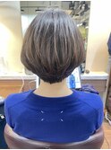 大人小顔ショートボブひし形シルエット 20代30代40代50代60代70