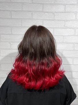 ビス リアン 川口店(Vis lien) グラデーションカラー/レッド/レッドブラウン/