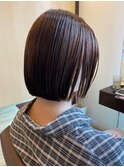 ナチュラル水平ボブ