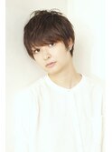 厚めバングの丸みショート