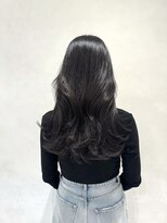 ザックラフィネ(ZACC raffine)&nbsp;グレーベージュ/レイヤーロング/黒髪スタイル