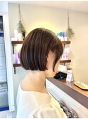 【脱白髪染めも可能】ミニボブ