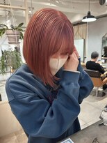 ロマリア 渋谷 渋谷宮益坂(Lomalia)&nbsp;【Lomalia渋谷】ペールピンク/切りっぱなしボブ/美髪