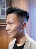 フェードパーマ　理容室　バーバー　Barber　刈り上げショート