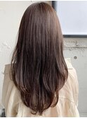艶感シアーカラー美髪結べるボブ姫カットセミディ#272e0513